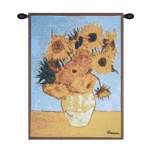 Vincent Van Gogh Sunflowers Tapestry Wall Hanging woven